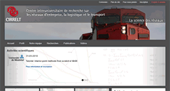 Desktop Screenshot of cirrelt.ca