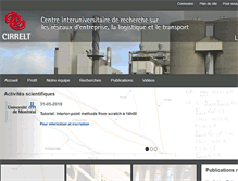 Tablet Screenshot of cirrelt.ca